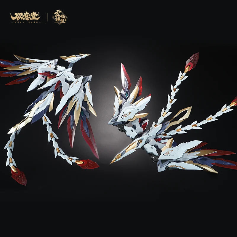 PRE ORDER – 1/100 SCALE EMP-02 + MC-02 PHONEIXE SET - HAO LING WHITE EMPEROR PHOENIX DEVINE ARMOR MODEL KIT