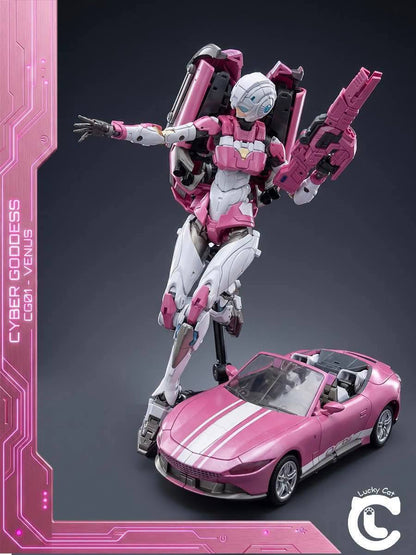 PRE ORDER – ARCEE DIECAST METAL CYBER GODDESS - VENUS DUAL CHANGER