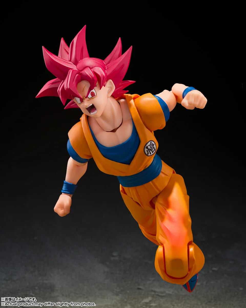 PRE ORDER – S.H.FIGUARTS DRAGON BALL SUPER - SUPER SAIYAN GOD SON GOKU - GOD AURA