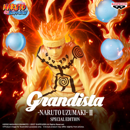 BACK ORDER – (OVERSEA LIMITED) NARUTO SHIPPUDEN GRANDISTA - NARUTO UZUMAKI - II SPECIAL EDITION