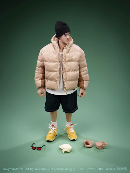 PRE ORDER – 1/6 TRICKYMAN12 - N SPORTSWEAR GUY - TAN BROWN