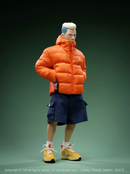 PRE ORDER – 1/6 TRICKYMAN12 - N SPORTSWEAR GUY - SAFETY ORANGE