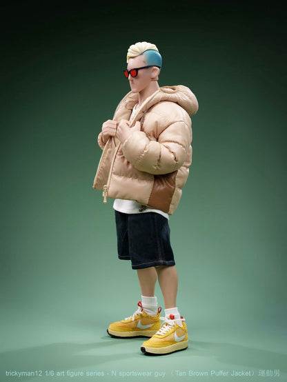 PRE ORDER – 1/6 TRICKYMAN12 - N SPORTSWEAR GUY - TAN BROWN