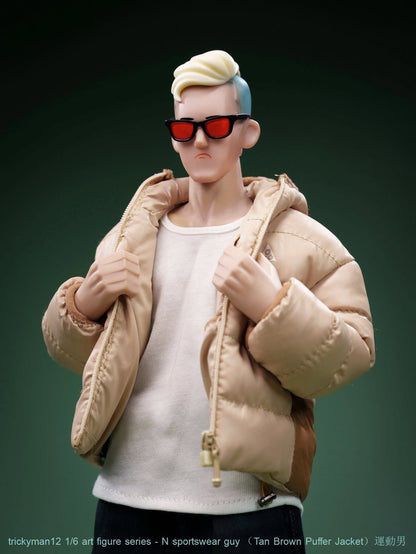 PRE ORDER – 1/6 TRICKYMAN12 - N SPORTSWEAR GUY - TAN BROWN