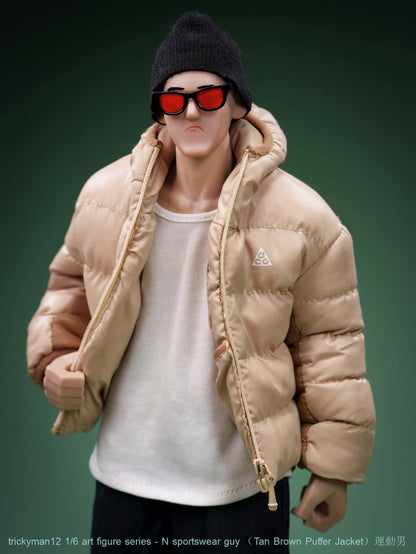 PRE ORDER – 1/6 TRICKYMAN12 - N SPORTSWEAR GUY - TAN BROWN