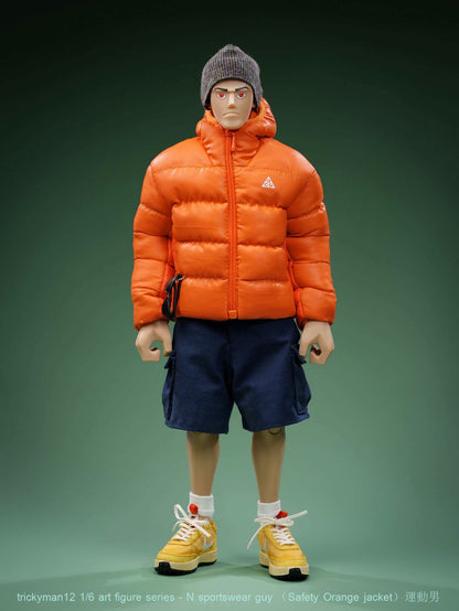PRE ORDER – 1/6 TRICKYMAN12 - N SPORTSWEAR GUY - SAFETY ORANGE