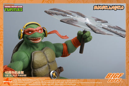 PRE ORDER – 1/6 TMNT MICHELANGELO 40TH ANNIVERSARY ACTION FIGURE BIGF-004