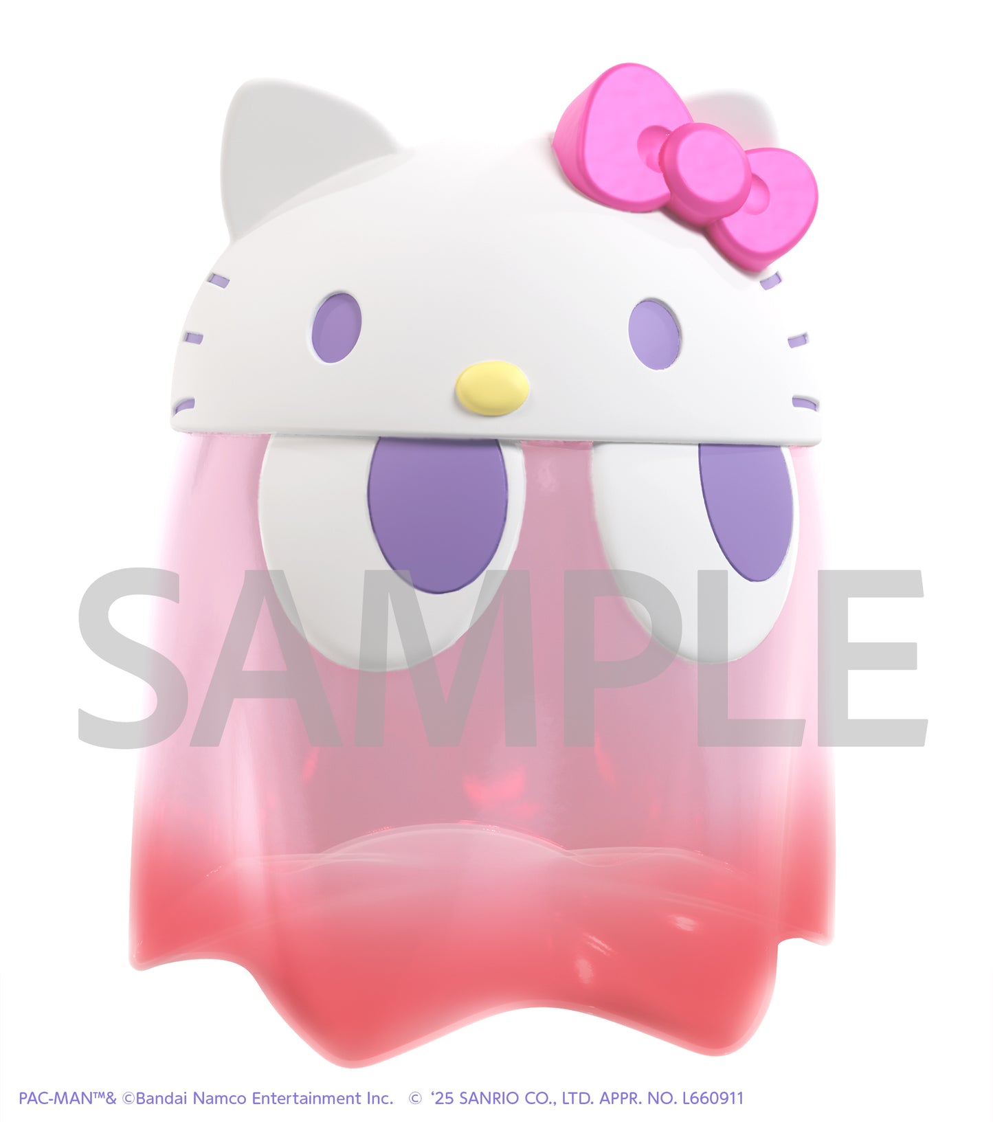 PRE ORDER – PAC-MAN×SANRIO CHARACTERS CHIBICOLLECT FIGURE DX GHOST HELLO KITTY CLEAR COLOR VER.