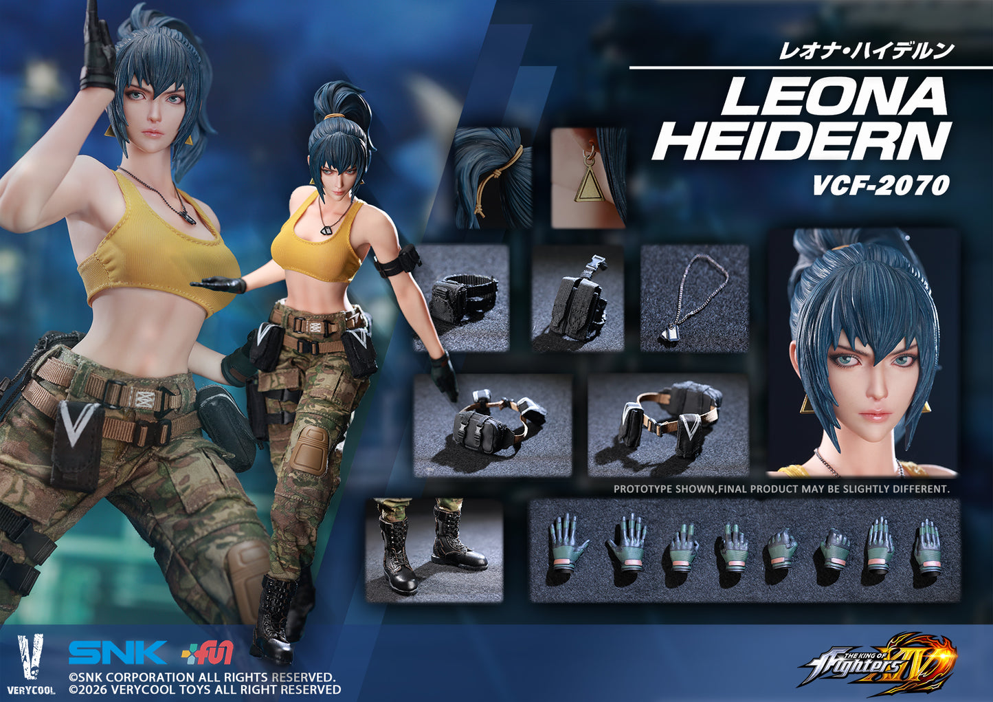 PRE ORDER – 1/6 THE KING OF FIGHTERS XIV LEONA HEIDERN SNK OFFICIALLY LICENSED ACTION FIGURE