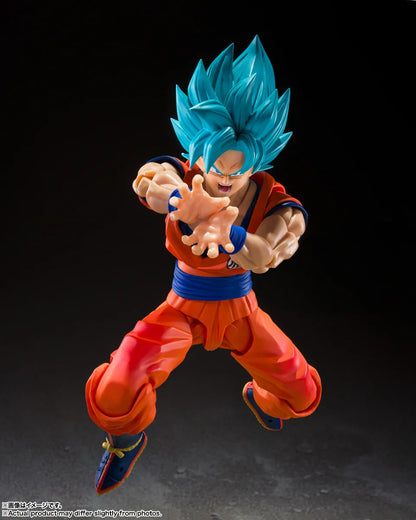 PRE ORDER – S.H.FIGUARTS DRAGON BALL SUPER - SUPER SAIYAN GOD SUPER SAIYAN SON GOKU - BLUE POWER TRANSCENDING LIMITS