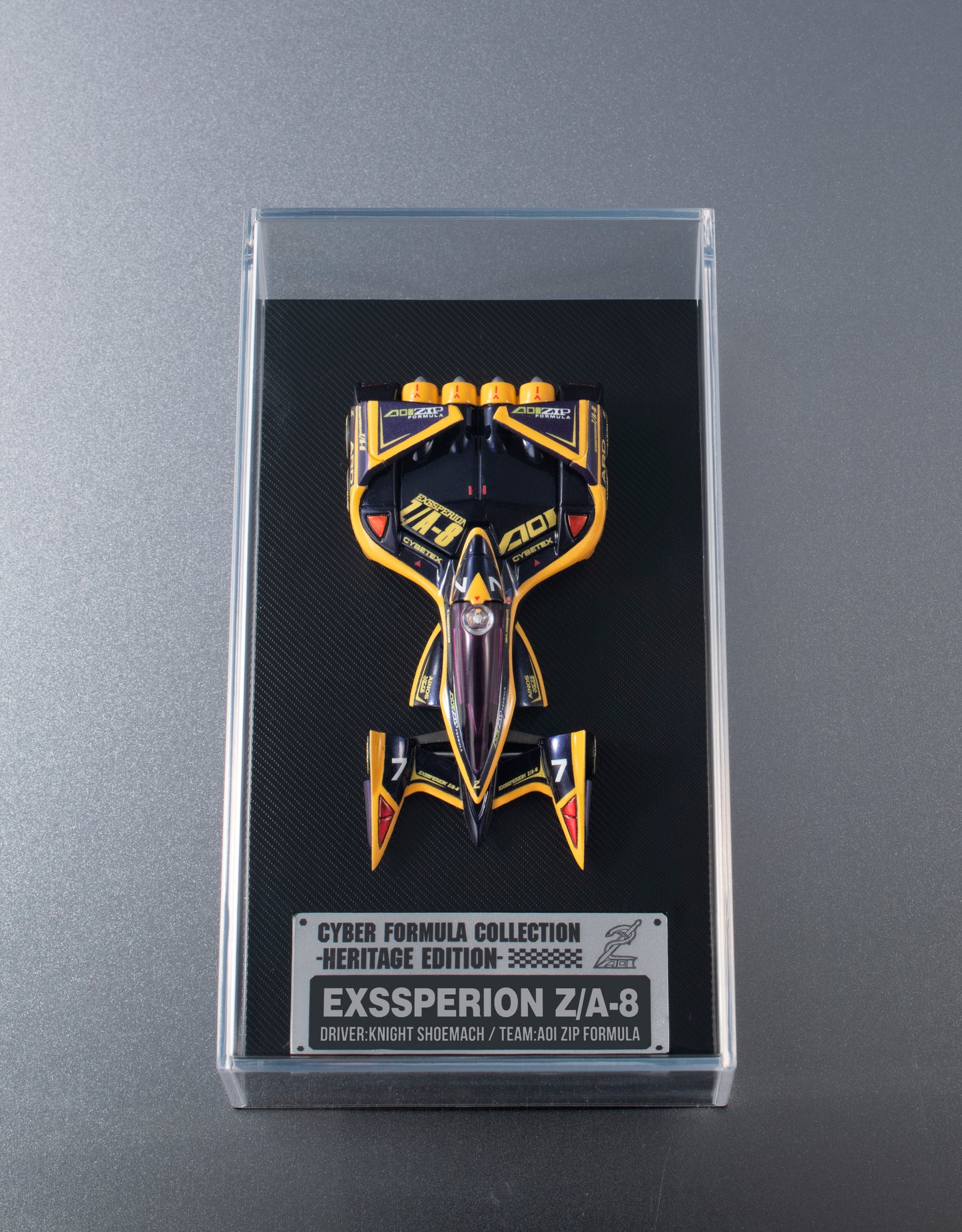 PRE ORDER – C.F.C HERITAGE EDITION FUTURE GPX CYBER FORMULA11 EXPERION Z / A-8 KNIGHT SHOEMACH MODEL (REPEAT)