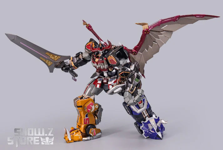 PRE ORDER – EXPLODING MODEL ZL-01 MYTHICAL BEAST COMBINED BLACK VERSION POWER RANGER MEGAZORD