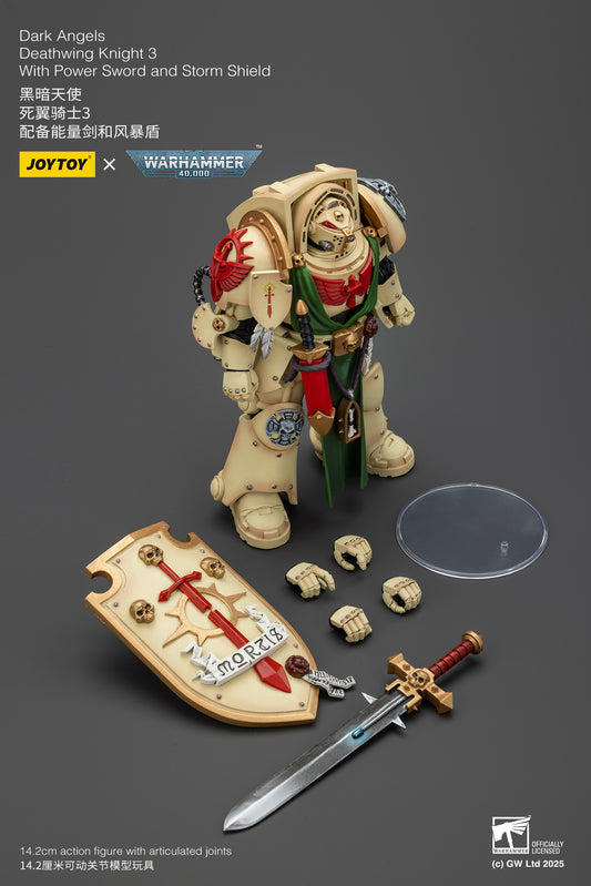 PRE ORDER – 1/18 DARK ANGELS: DEATHWING KNIGHT 3 WITH POWER SWORD AND STORM SHIELD JT02502