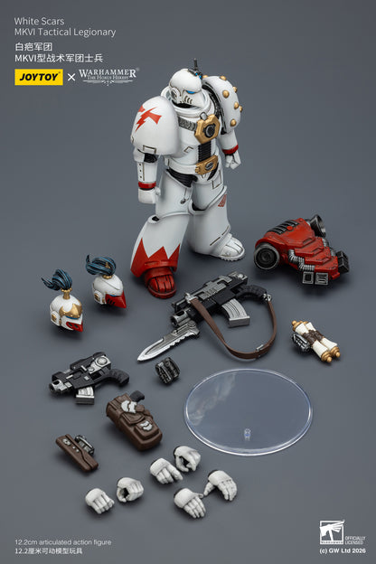 PRE ORDER – 1/18 JOYTOY WHITE SCARS MKVI TACTICAL LEGIONARY JT03356