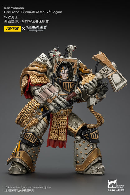 PRE ORDER – 1/18 JOYTOY IRON WARRIORS PERTURABO, PRIMARCH OF THE IVTH LEGION, RERUN JT01819