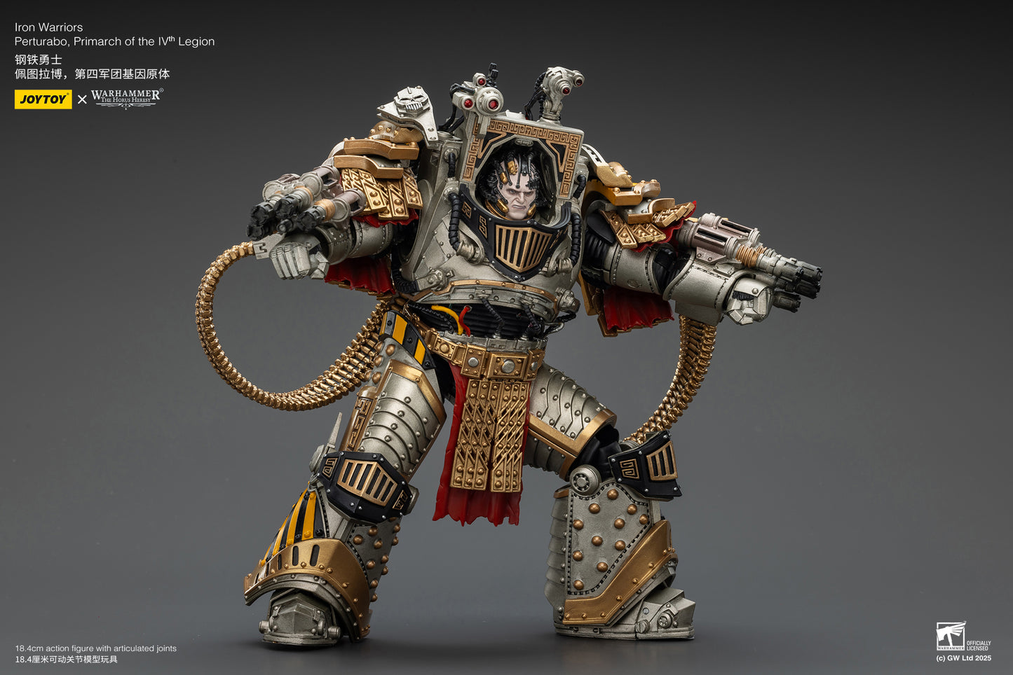 PRE ORDER – 1/18 JOYTOY IRON WARRIORS PERTURABO, PRIMARCH OF THE IVTH LEGION, RERUN JT01819