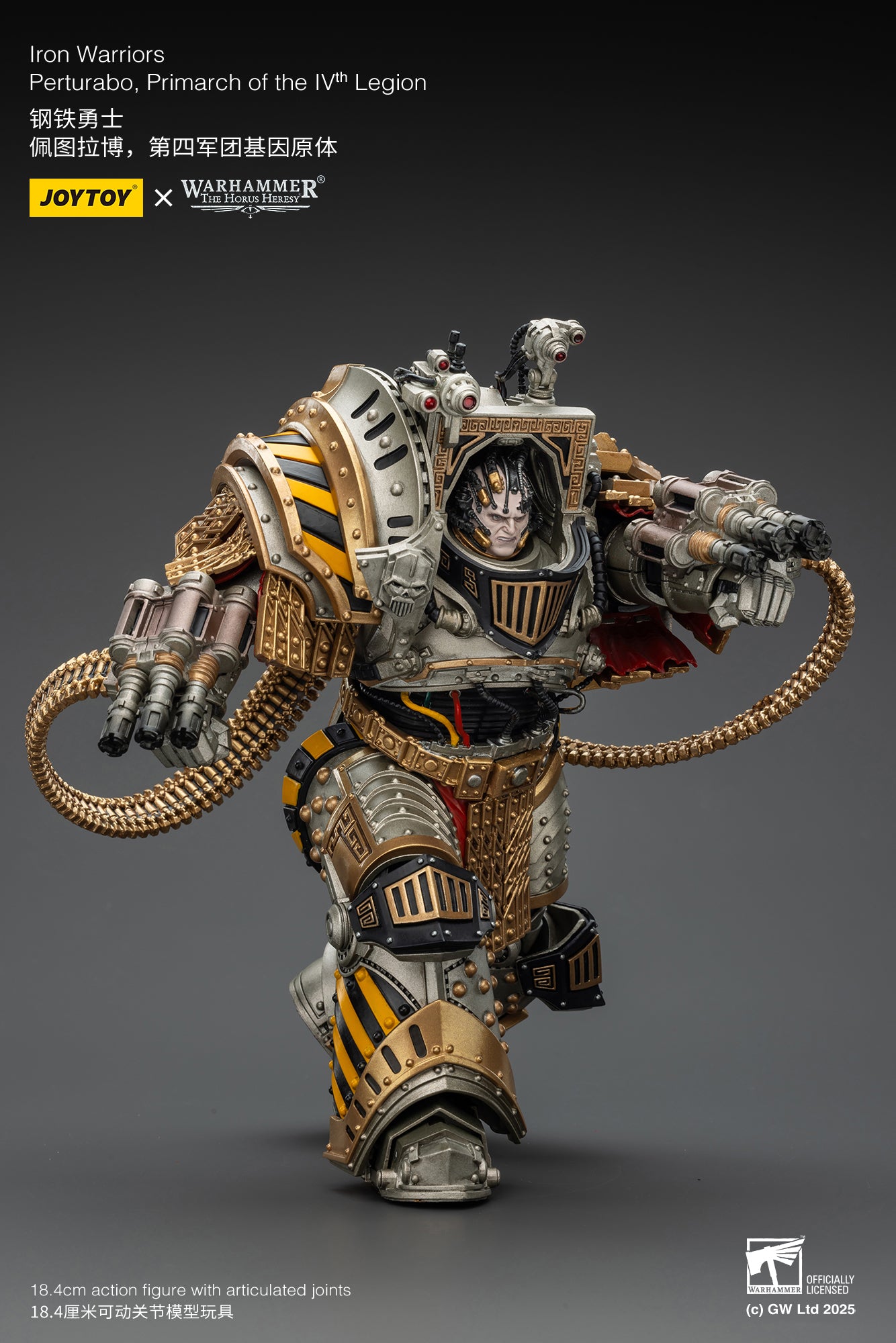 PRE ORDER – 1/18 JOYTOY IRON WARRIORS PERTURABO, PRIMARCH OF THE IVTH LEGION, RERUN JT01819