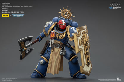 PRE ORDER – 1/18 JOYTOY ULTRAMARINES METAURUS WITH POWER AXE, STORMSHIELD AND PLASMA PISTOL, RERUN JT02786