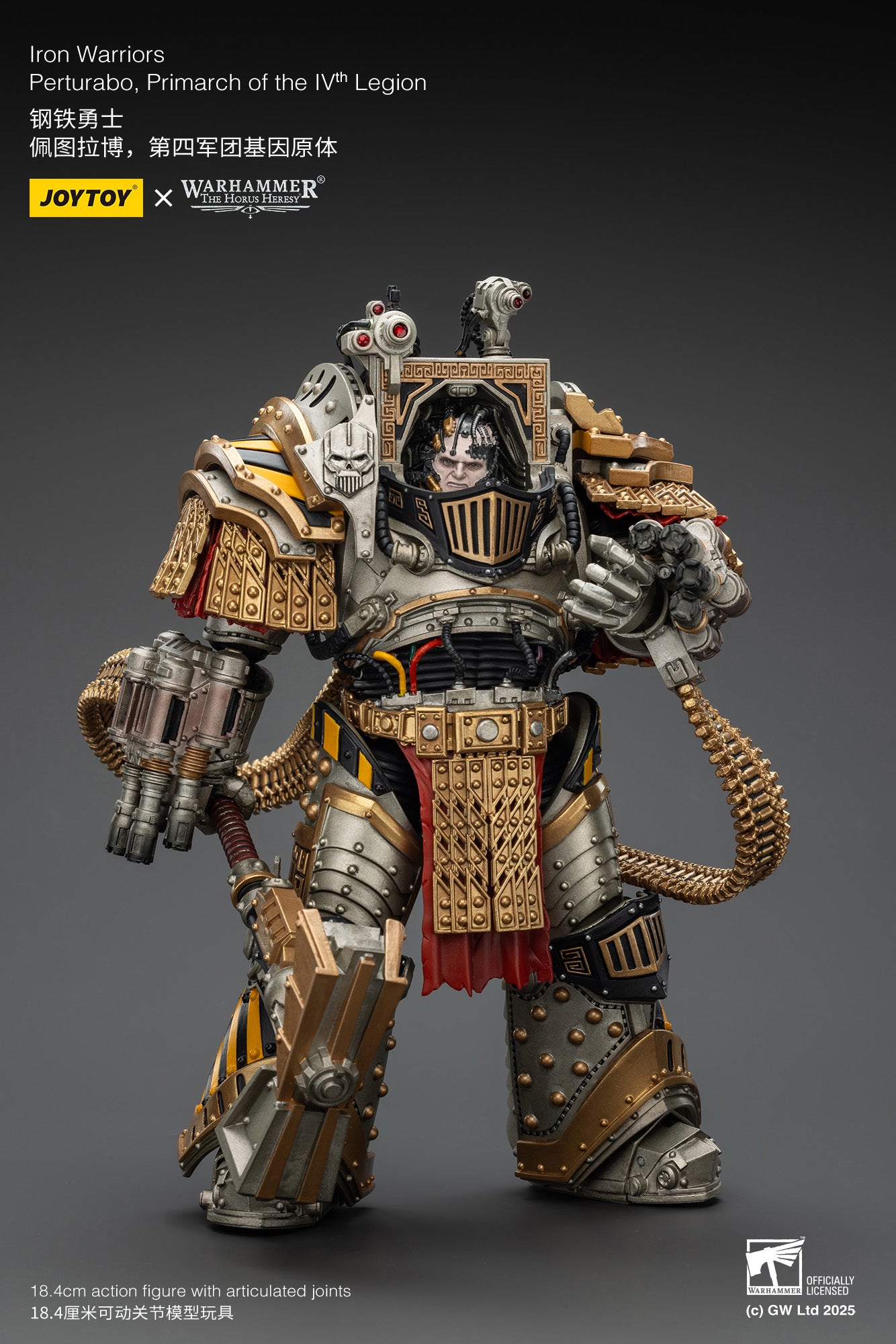 PRE ORDER – 1/18 JOYTOY IRON WARRIORS PERTURABO, PRIMARCH OF THE IVTH LEGION, RERUN JT01819