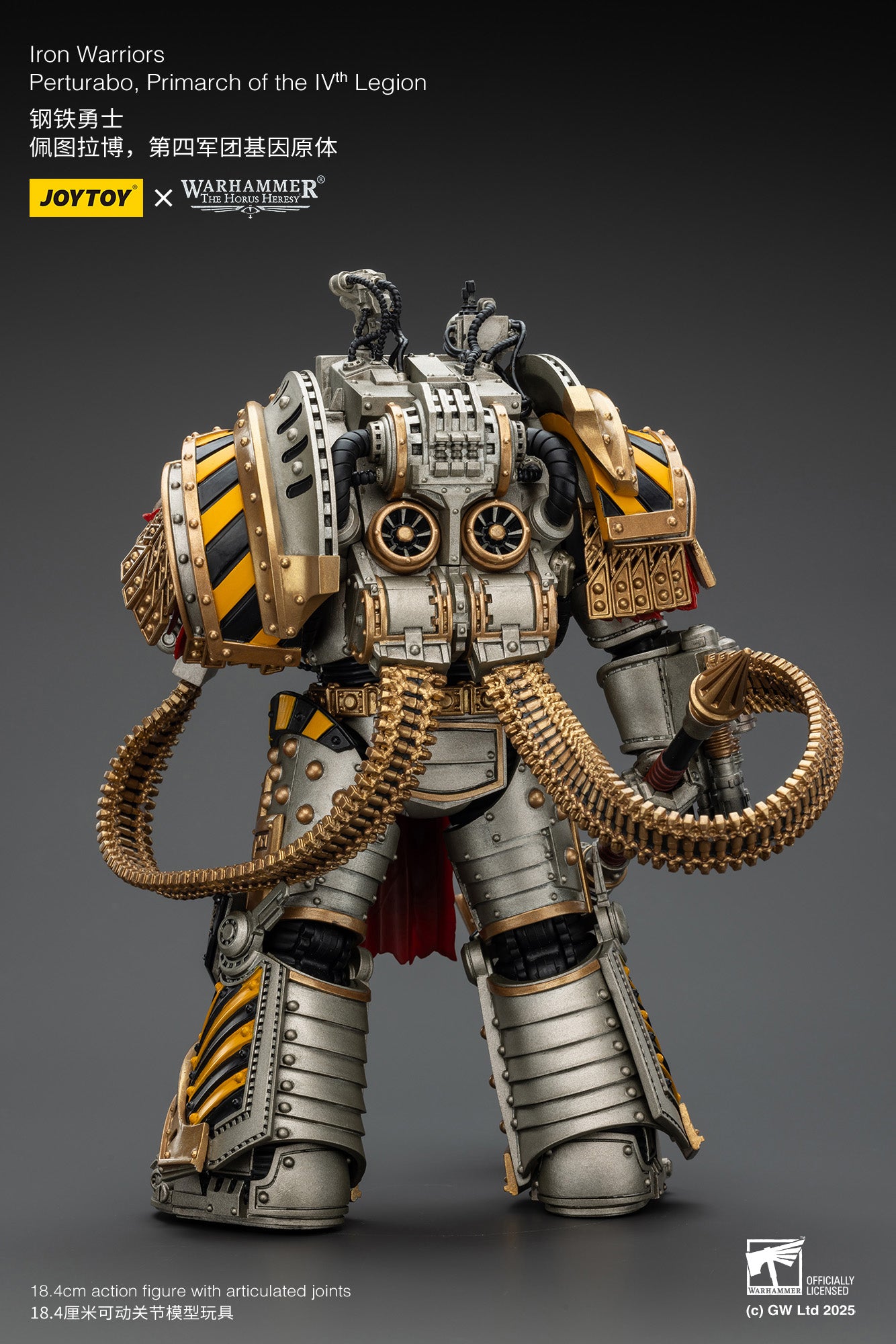 PRE ORDER – 1/18 JOYTOY IRON WARRIORS PERTURABO, PRIMARCH OF THE IVTH LEGION, RERUN JT01819