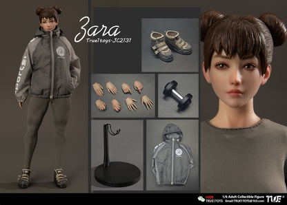 PRE ORDER – 1/6 SPORTY GIRL ACTION FIGURE JC2131 : ZARA BROWN HAIR VERSION