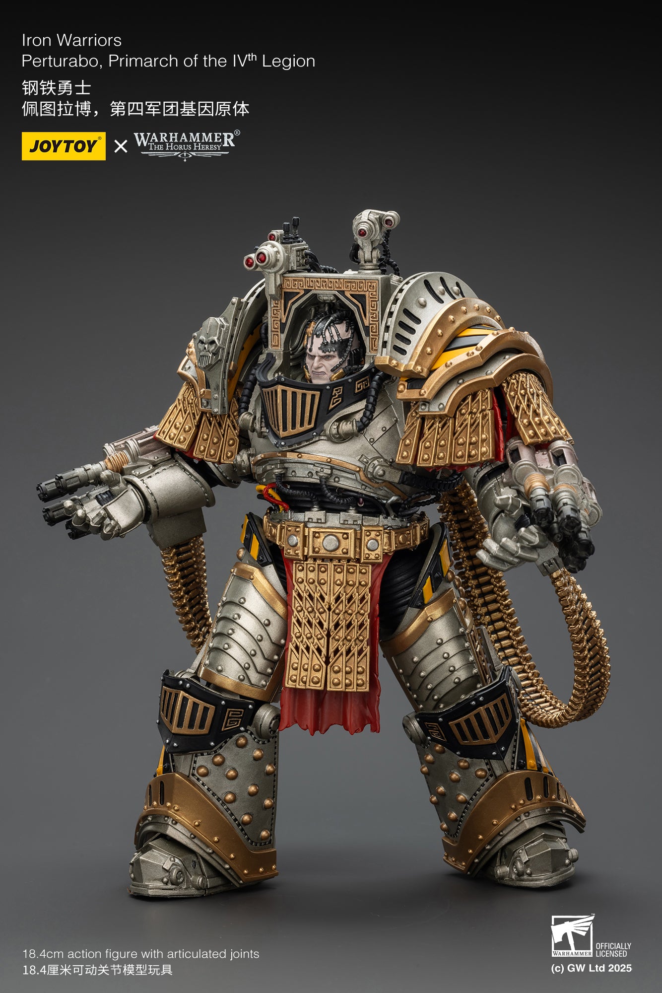 PRE ORDER – 1/18 JOYTOY IRON WARRIORS PERTURABO, PRIMARCH OF THE IVTH LEGION, RERUN JT01819