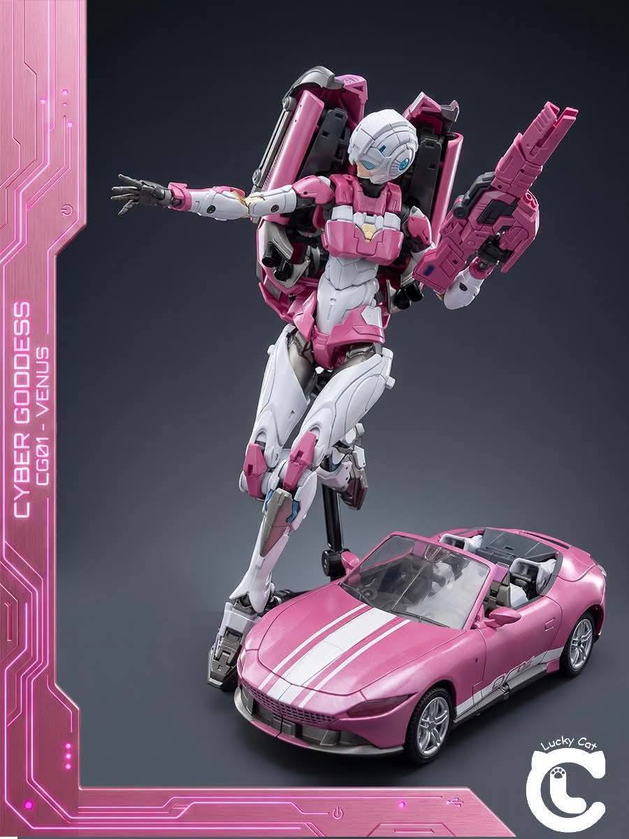 PRE ORDER – ARCEE DIECAST METAL CYBER GODDESS - VENUS DUAL CHANGER