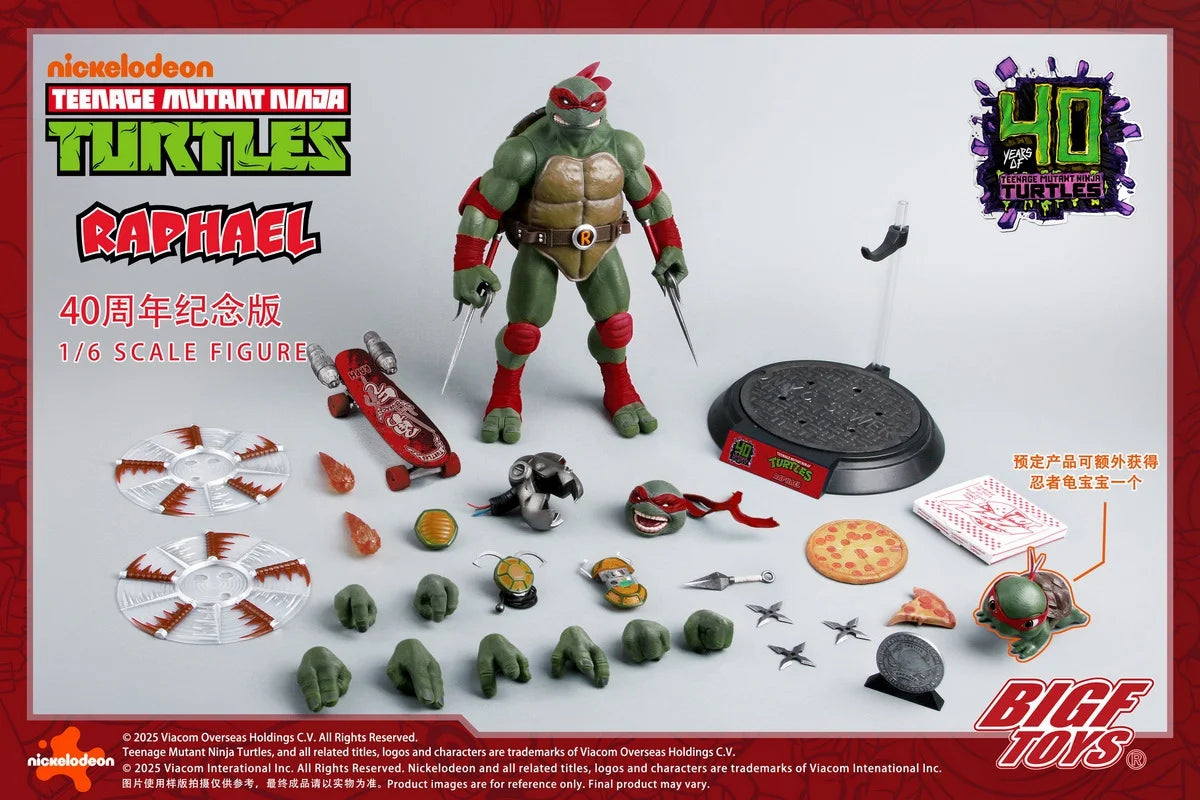 PRE ORDER – 1/6 TNMT RAPHAEL 40TH ANNIVERSARY EDITION