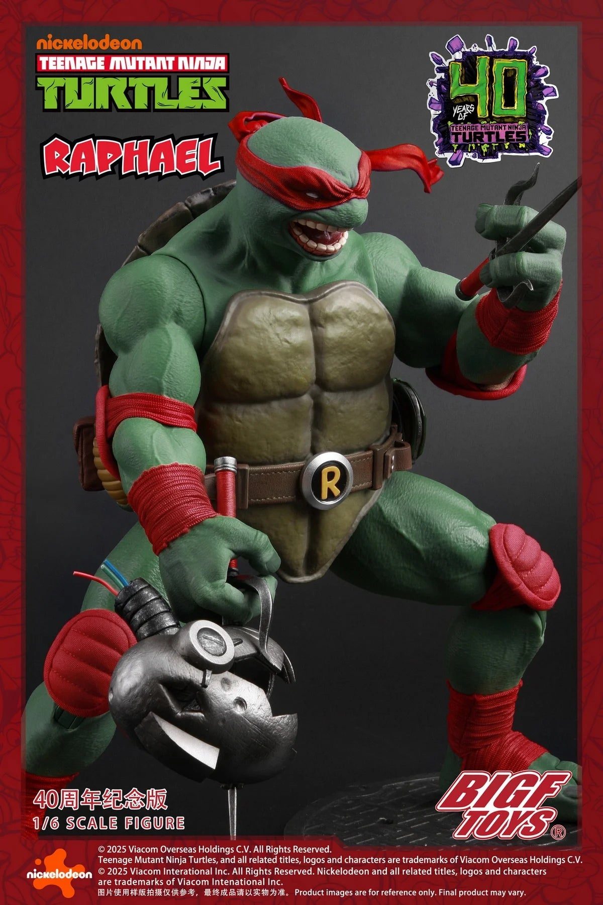 PRE ORDER – 1/6 TNMT RAPHAEL 40TH ANNIVERSARY EDITION