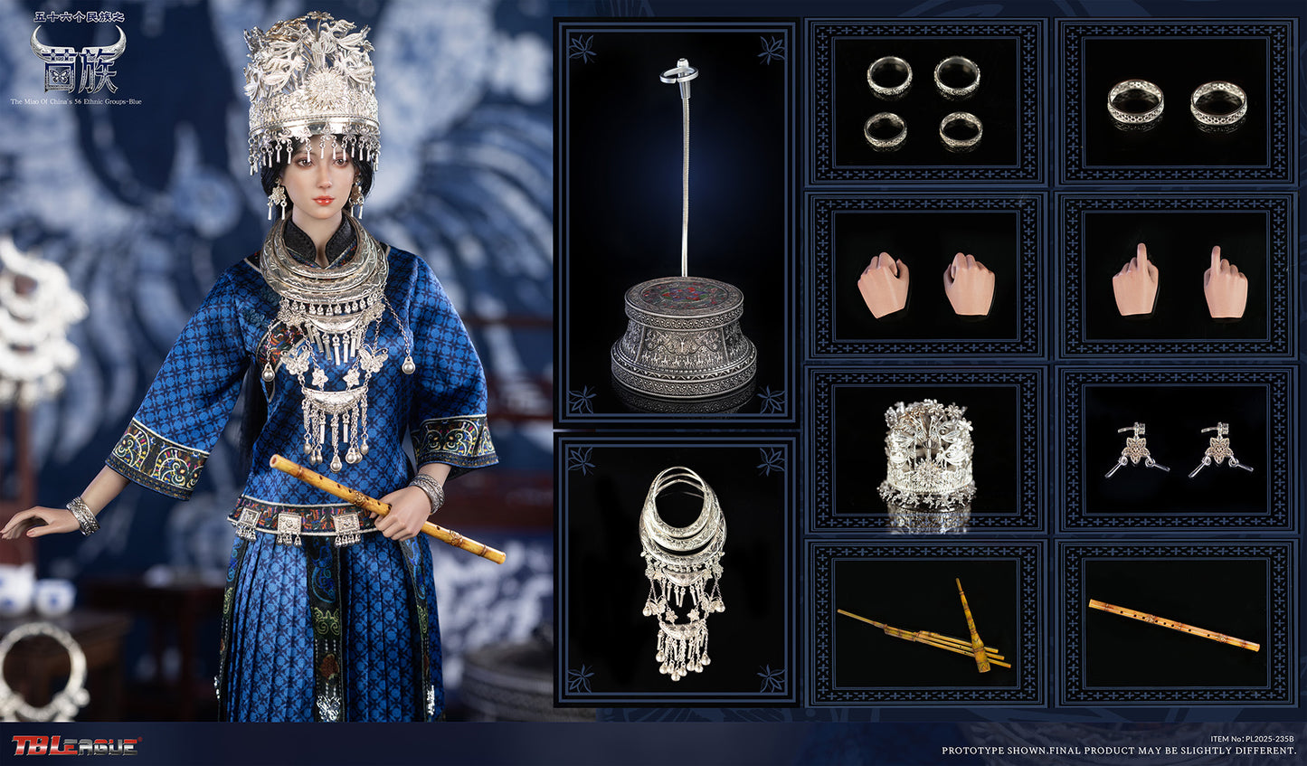PRE ORDER – 1/6 56 ETHNIC GROUPS: THE MIAO BLUE PL2025-235B