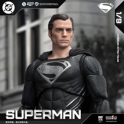 PRE ORDER – 1/9 FONDJOY DC1026 DC ACITON FIGURE BLACK SUPERMAN 2.0