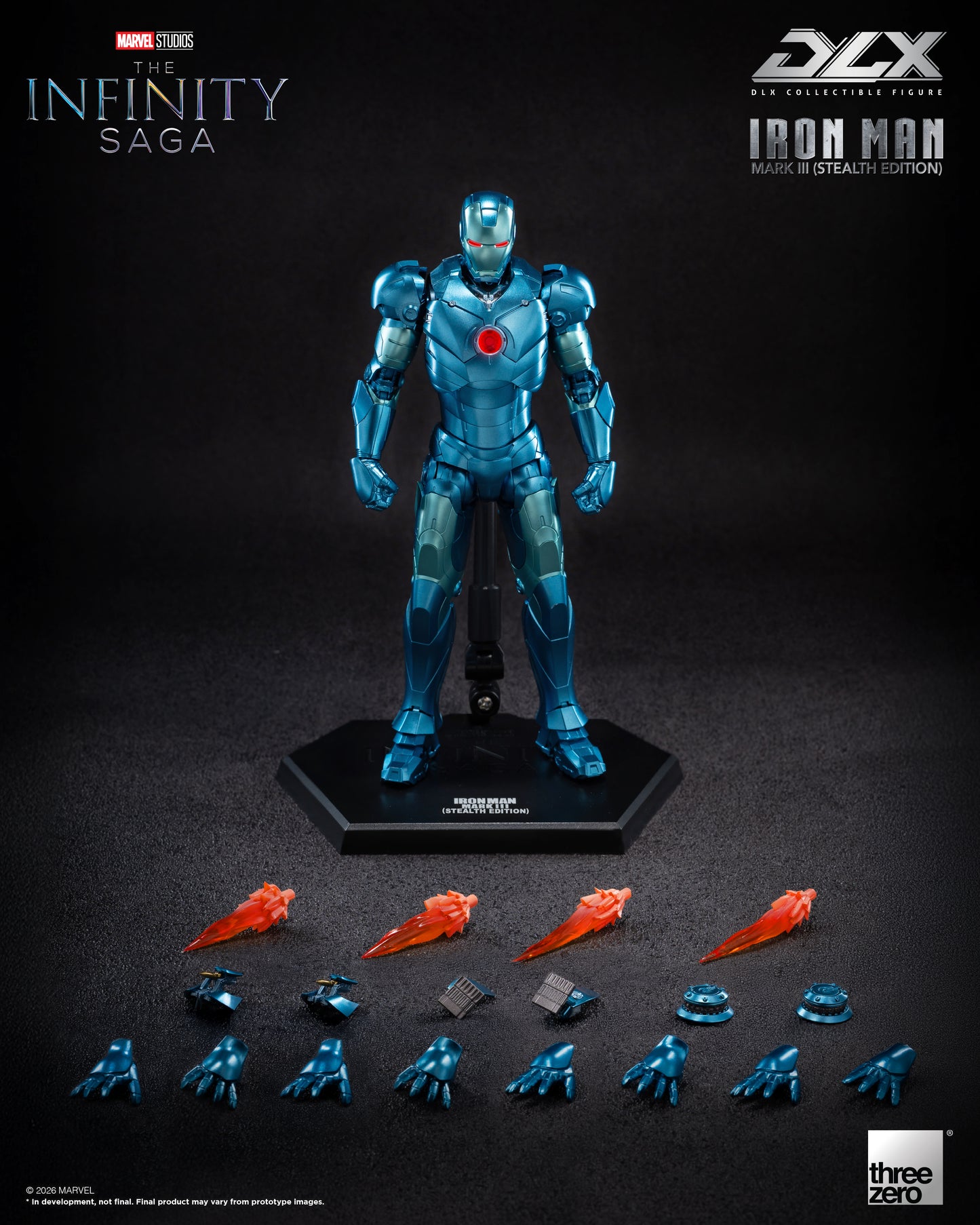 PRE ORDER – THREEZERO 3Z0922 MARVEL STUDIOS: THE INFINITY SAGA - DLX IRON MAN MARK 3 (STEALTH EDITION)