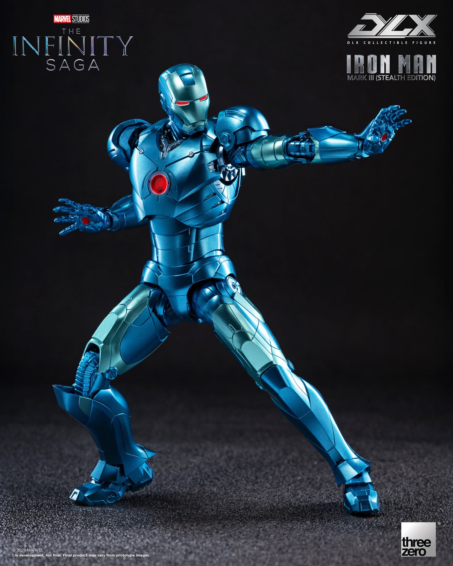 PRE ORDER – THREEZERO 3Z0922 MARVEL STUDIOS: THE INFINITY SAGA - DLX IRON MAN MARK 3 (STEALTH EDITION)