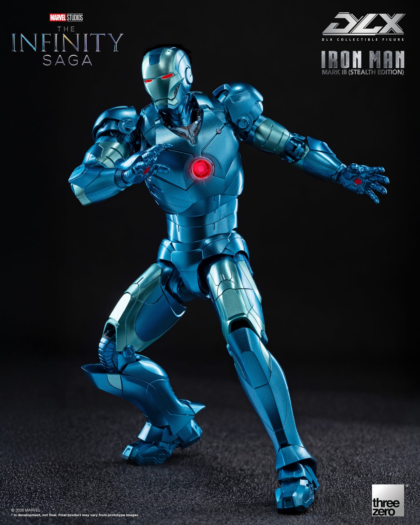 PRE ORDER – THREEZERO 3Z0922 MARVEL STUDIOS: THE INFINITY SAGA - DLX IRON MAN MARK 3 (STEALTH EDITION)