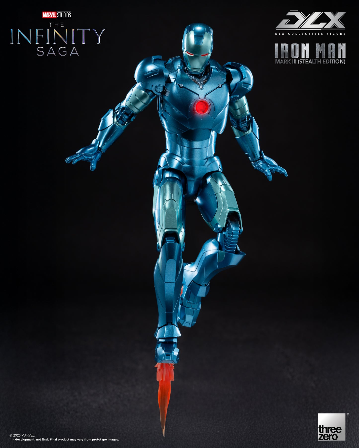 PRE ORDER – THREEZERO 3Z0922 MARVEL STUDIOS: THE INFINITY SAGA - DLX IRON MAN MARK 3 (STEALTH EDITION)