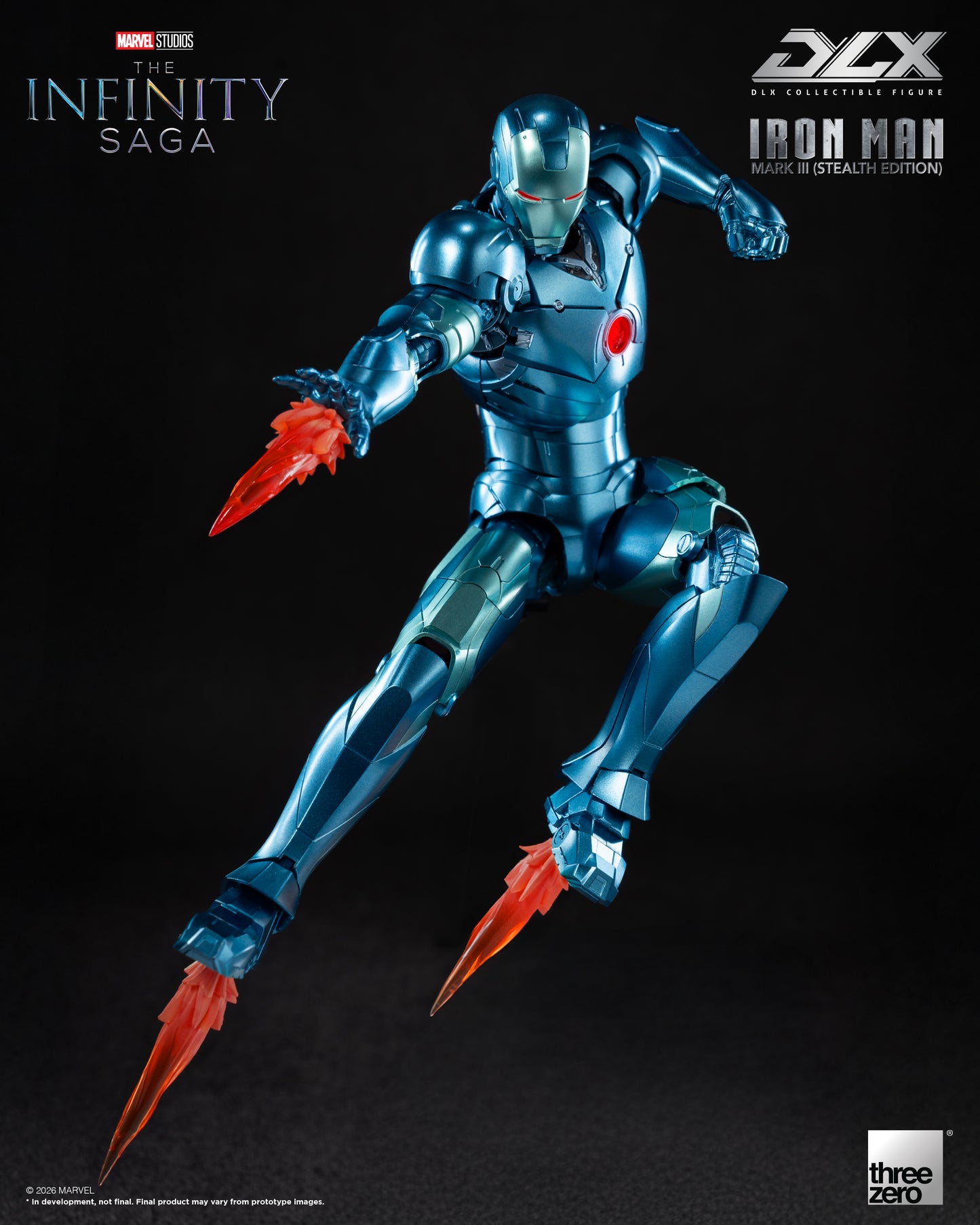 PRE ORDER – THREEZERO 3Z0922 MARVEL STUDIOS: THE INFINITY SAGA - DLX IRON MAN MARK 3 (STEALTH EDITION)