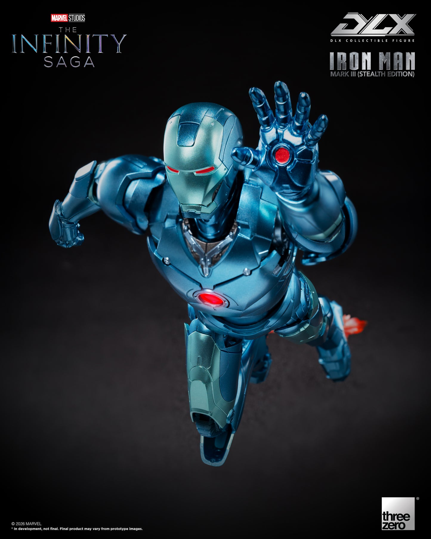 PRE ORDER – THREEZERO 3Z0922 MARVEL STUDIOS: THE INFINITY SAGA - DLX IRON MAN MARK 3 (STEALTH EDITION)
