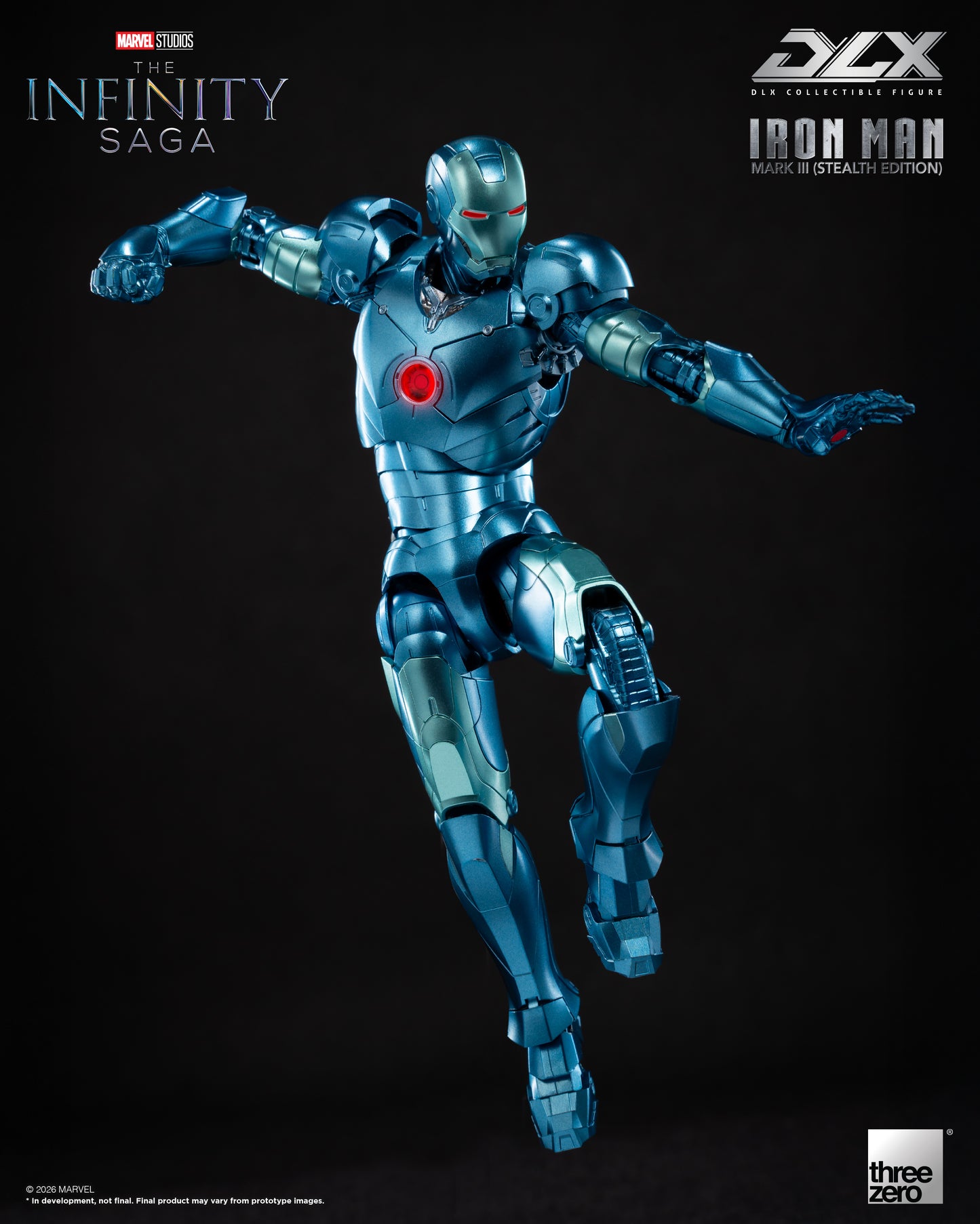 PRE ORDER – THREEZERO 3Z0922 MARVEL STUDIOS: THE INFINITY SAGA - DLX IRON MAN MARK 3 (STEALTH EDITION)