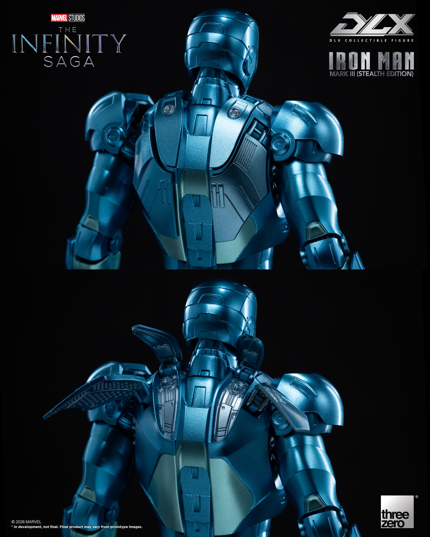 PRE ORDER – THREEZERO 3Z0922 MARVEL STUDIOS: THE INFINITY SAGA - DLX IRON MAN MARK 3 (STEALTH EDITION)