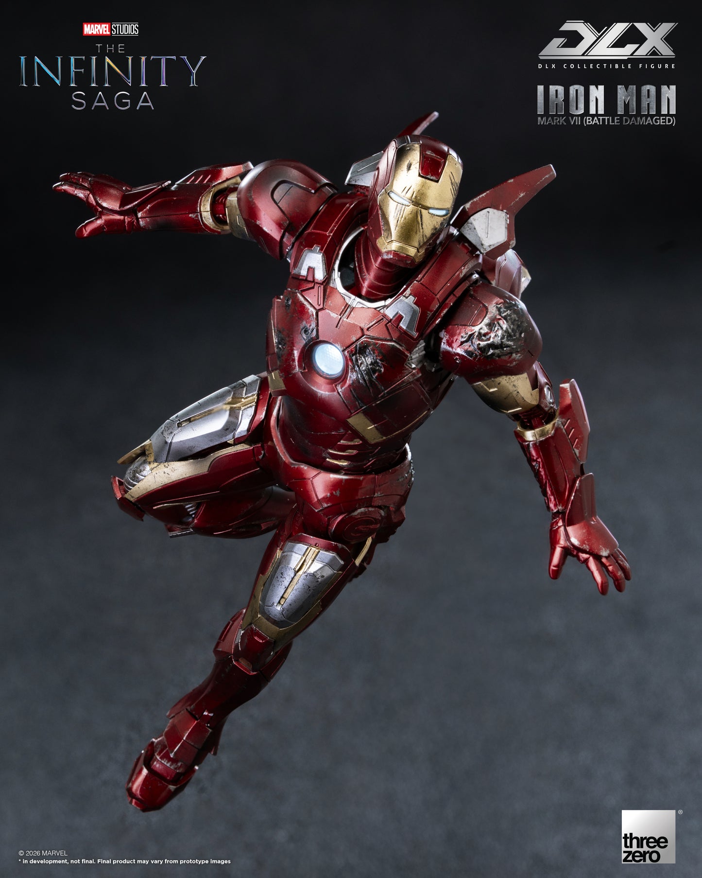 PRE ORDER – THREEZERO 3Z0969 MARVEL STUDIOS THE INFINITY SAGA - DLX IRON MAN MARK 7 (BATTLE DAMAGED)