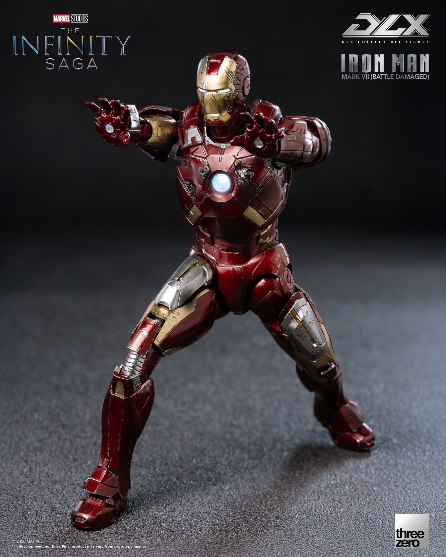 PRE ORDER – THREEZERO 3Z0969 MARVEL STUDIOS THE INFINITY SAGA - DLX IRON MAN MARK 7 (BATTLE DAMAGED)