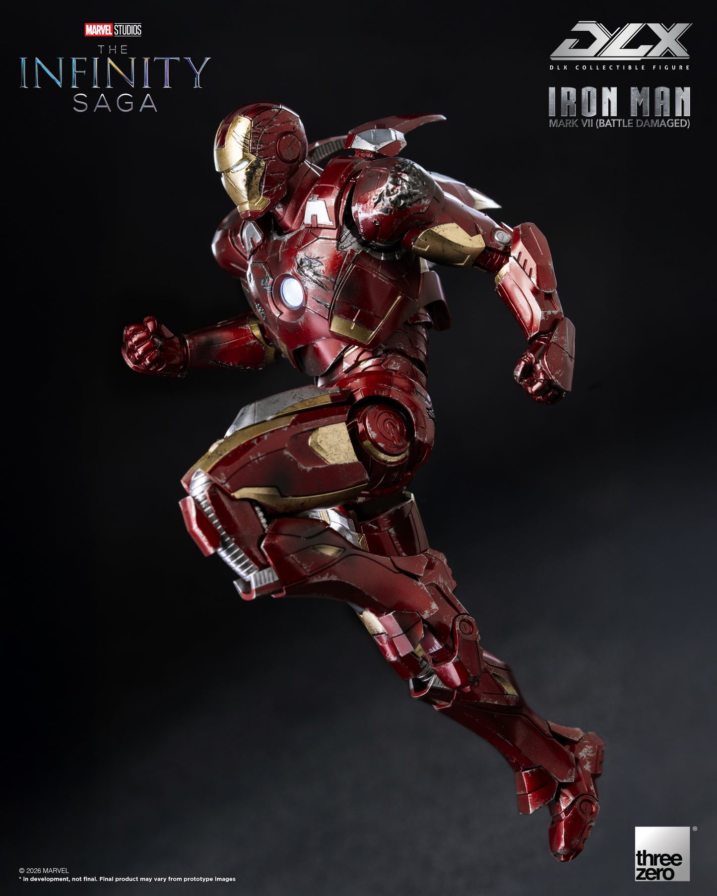 PRE ORDER – THREEZERO 3Z0969 MARVEL STUDIOS THE INFINITY SAGA - DLX IRON MAN MARK 7 (BATTLE DAMAGED)