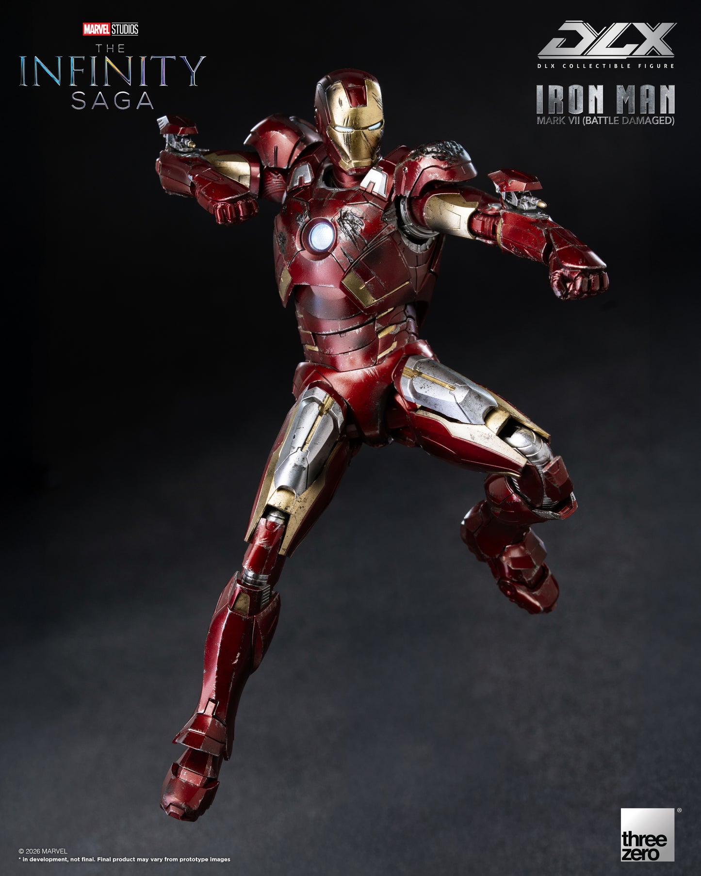 PRE ORDER – THREEZERO 3Z0969 MARVEL STUDIOS THE INFINITY SAGA - DLX IRON MAN MARK 7 (BATTLE DAMAGED)