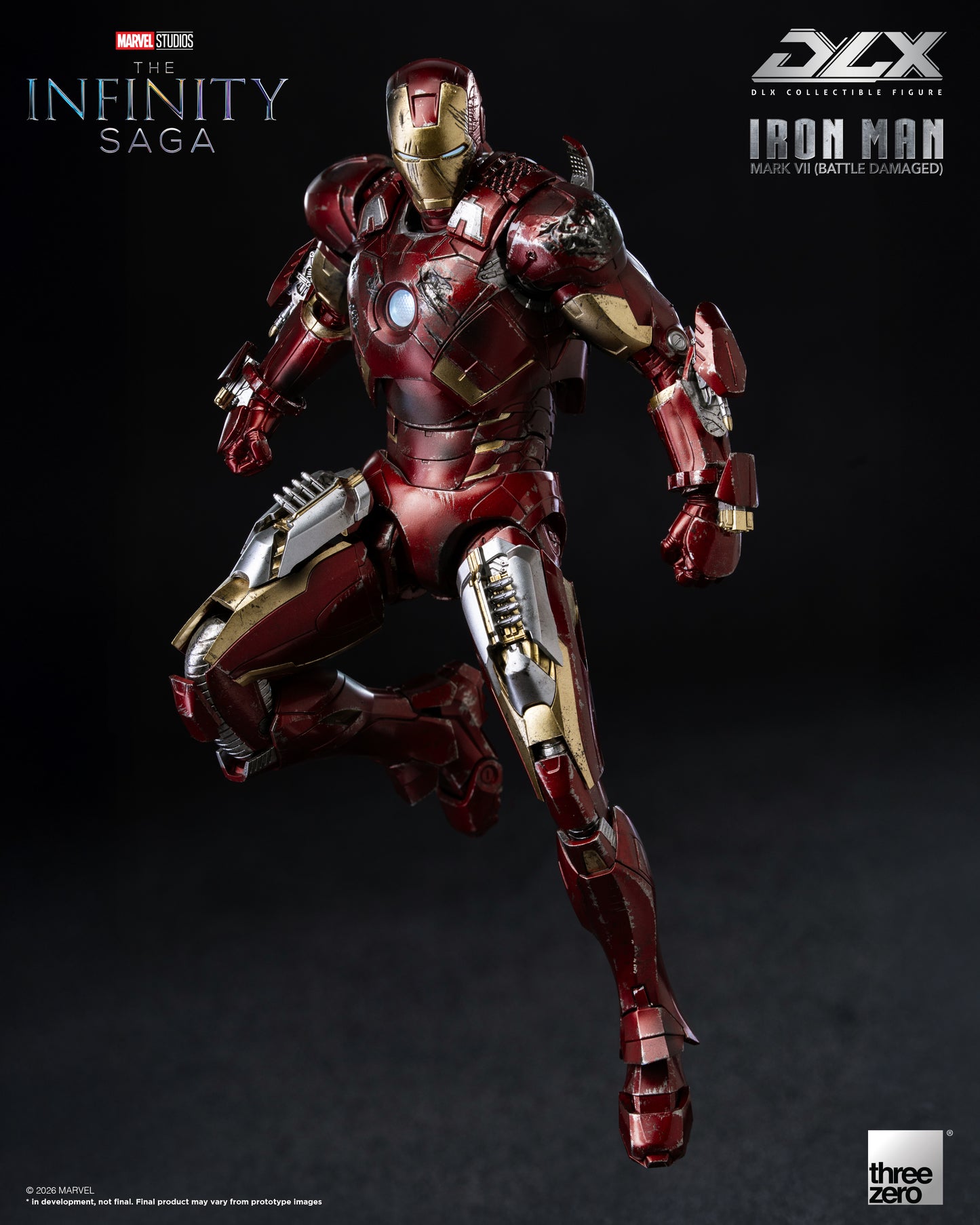 PRE ORDER – THREEZERO 3Z0969 MARVEL STUDIOS THE INFINITY SAGA - DLX IRON MAN MARK 7 (BATTLE DAMAGED)