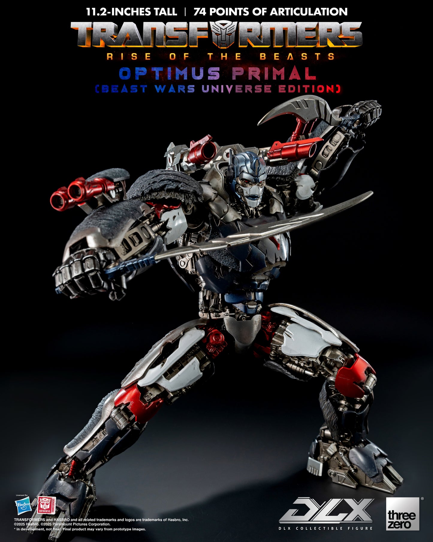 PRE ORDER – TRANSFORMERS RISE OF THE BEASTS - DLX OPTIMUS PRIMAL (BEAST WARS UNIVERSE EDITION) 3Z0885