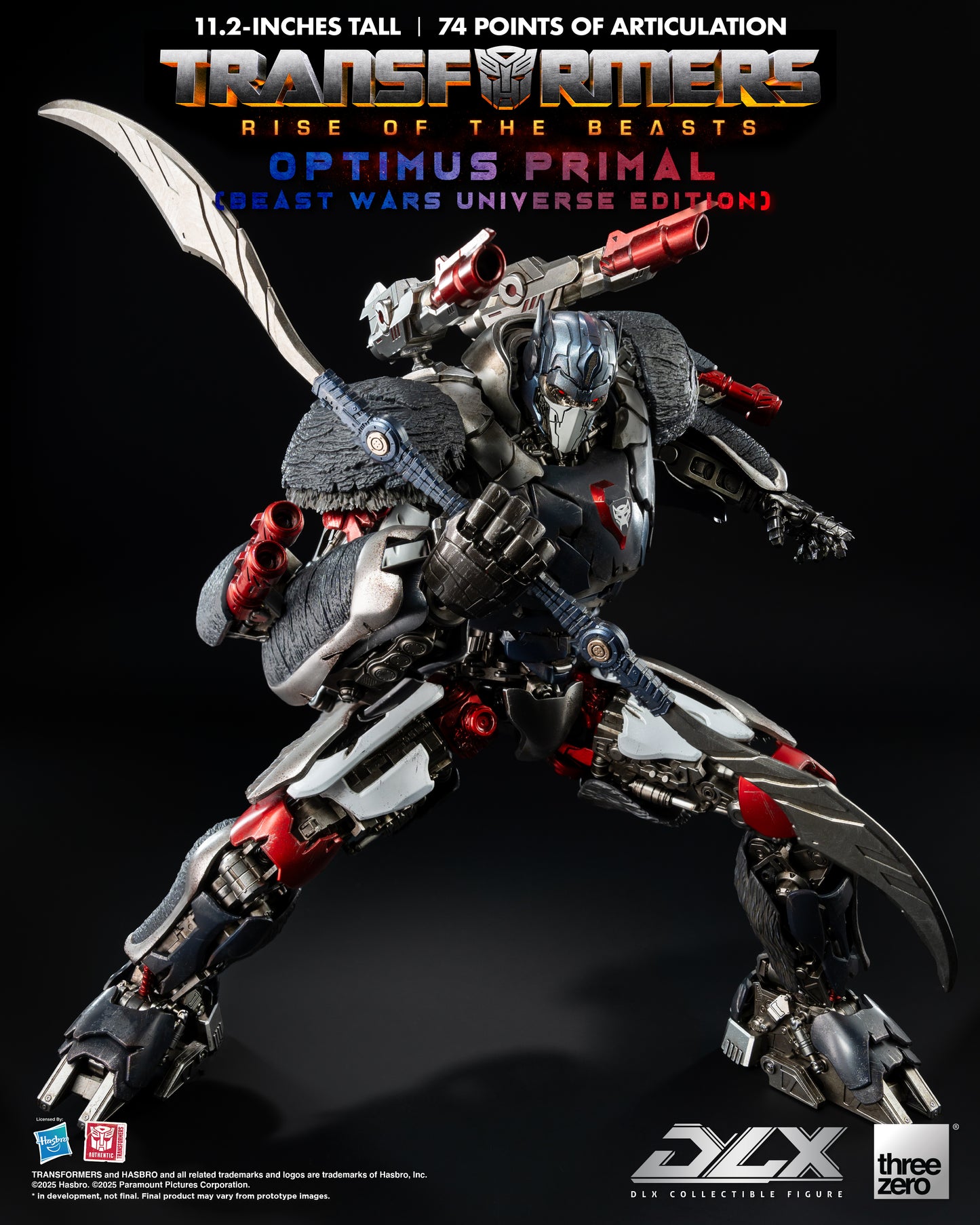 PRE ORDER – TRANSFORMERS RISE OF THE BEASTS - DLX OPTIMUS PRIMAL (BEAST WARS UNIVERSE EDITION) 3Z0885