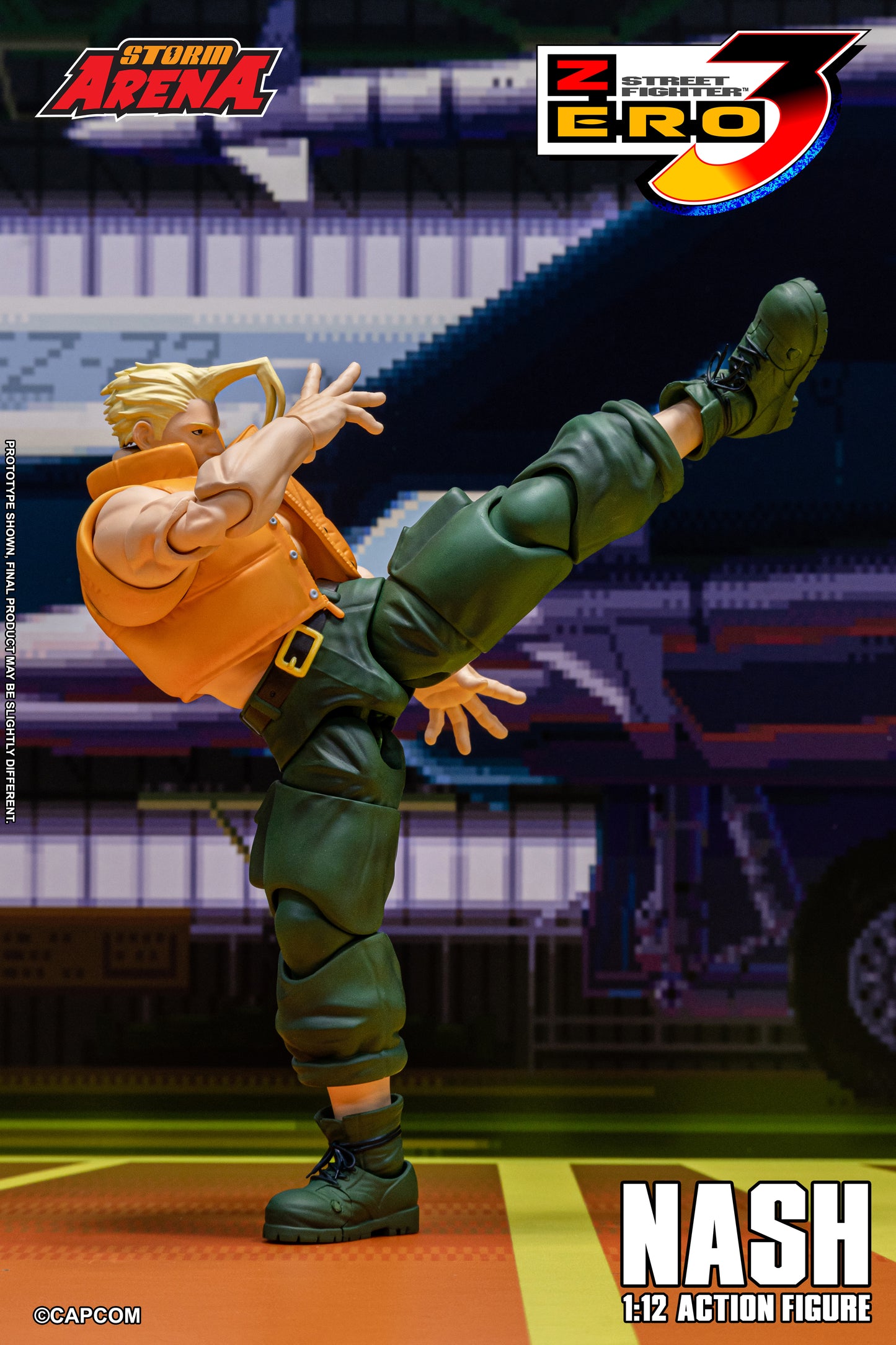 PRE ORDER – STORM COLLECTIBLES 1/12 STREET FIGHTER 3 ZERO NASH SFSA05