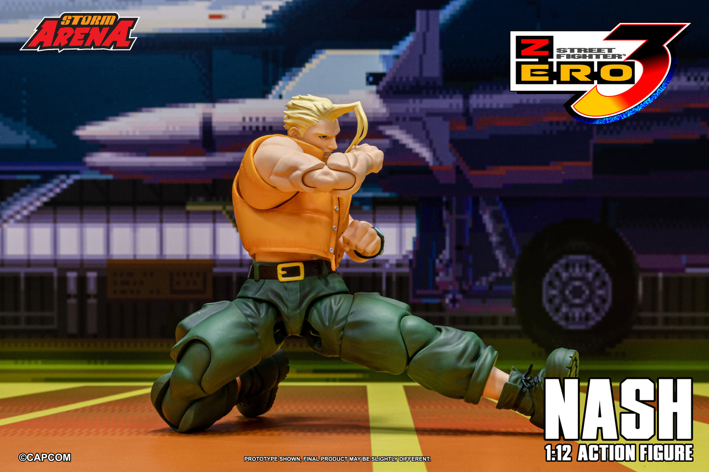 PRE ORDER – STORM COLLECTIBLES 1/12 STREET FIGHTER 3 ZERO NASH SFSA05