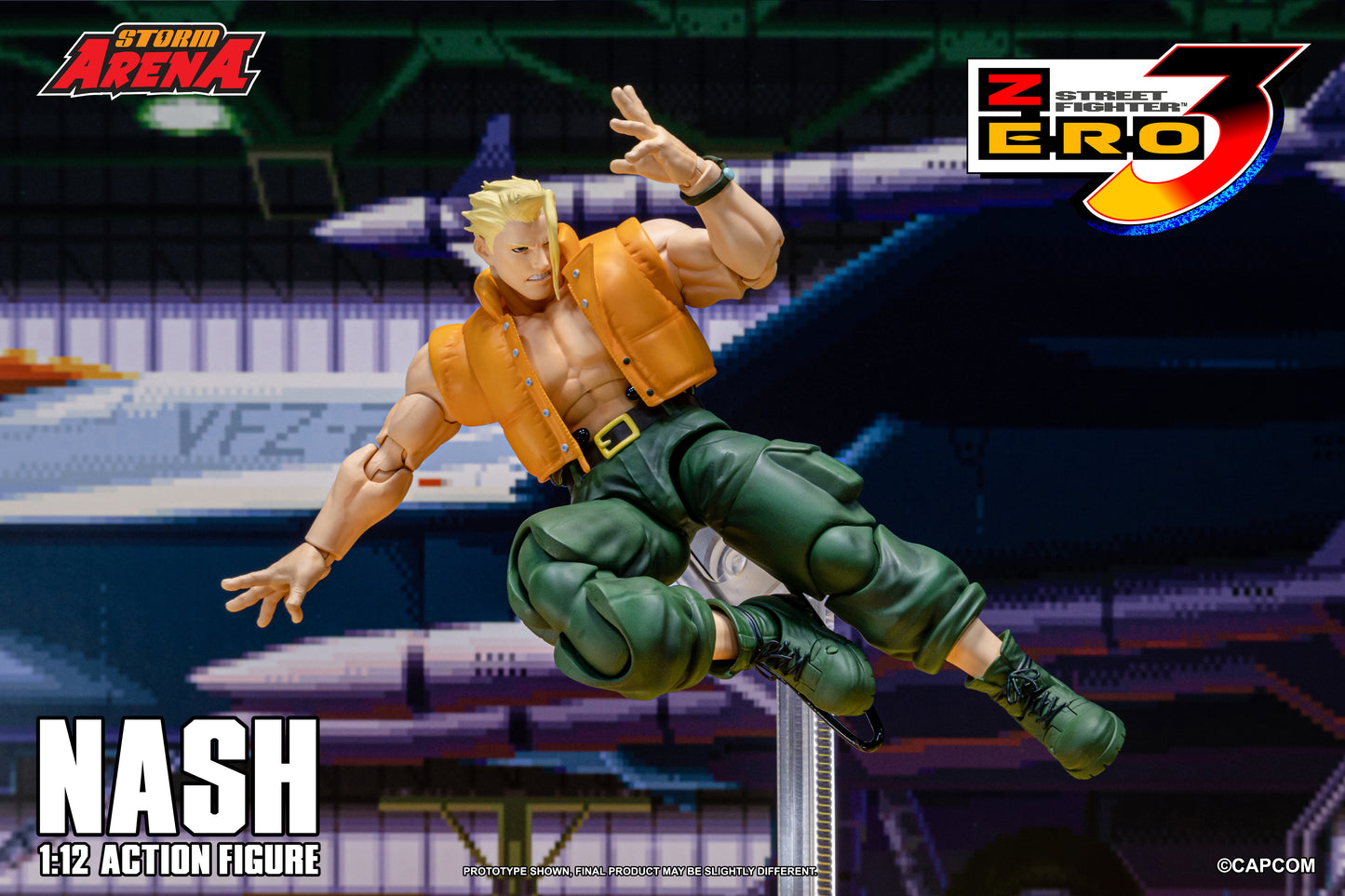 PRE ORDER – STORM COLLECTIBLES 1/12 STREET FIGHTER 3 ZERO NASH SFSA05