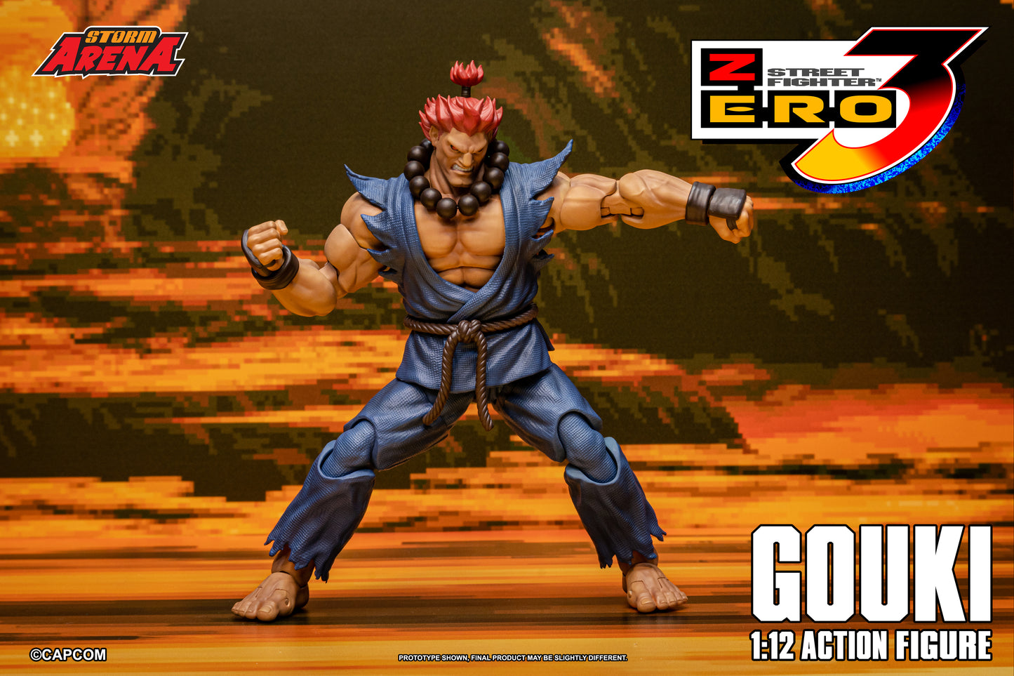 PRE ORDER – 1/12 STREET FIGHTER ZERO 3 GOUKI AKUMA SFSA07R